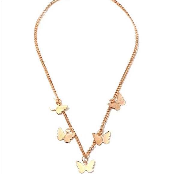3/$30 Gold Butterfly Chain Necklace - Picture 4 of 5